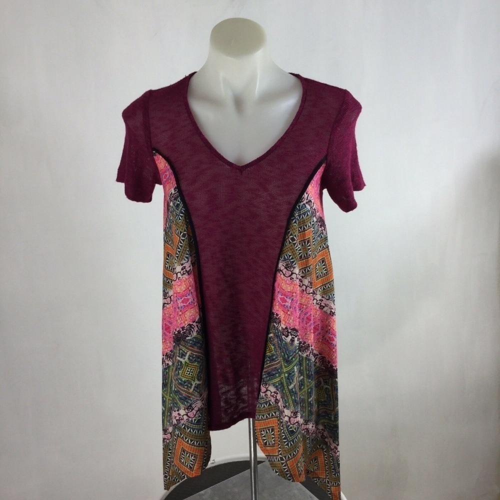 Poeme by Citron Santa Monica Top Mixed Fabrics